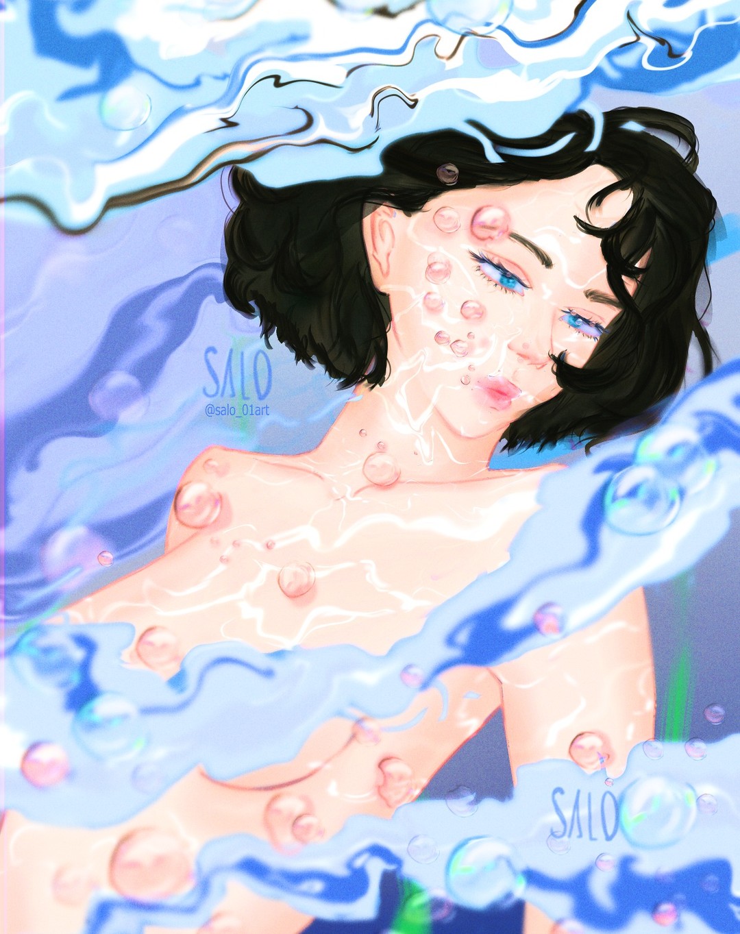 Blue Ocean — ilustración digital de SALOART